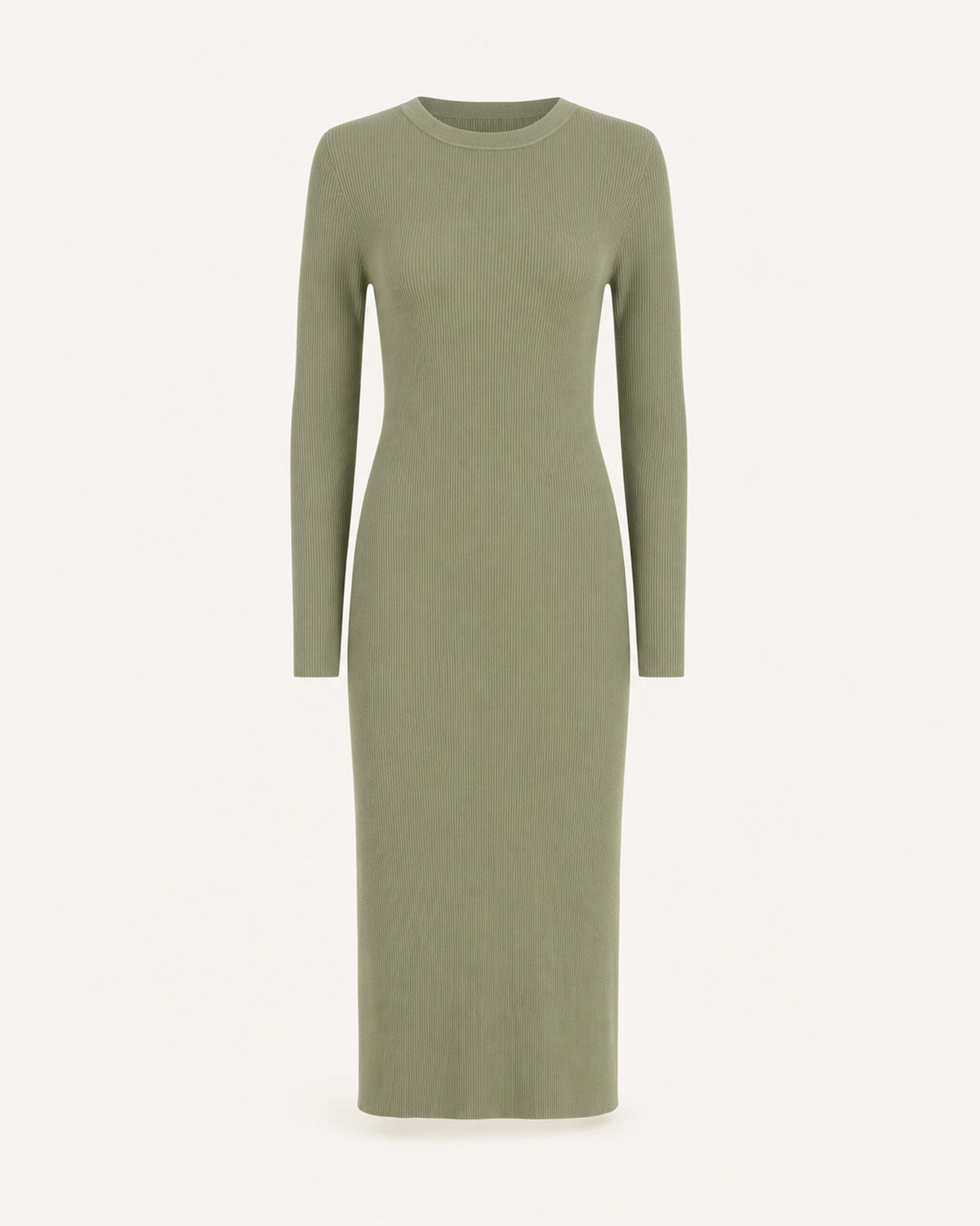 Ribbed Knit Midi Dress by VEYRA